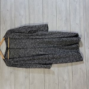 RUE 21 Shrug Cardigan Sweatee Black White Women's Size L